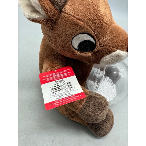 Rudolph The Red-Nosed Reindeer Animated Plush Singing Light Snowglobe READ - Picture 8 of 8